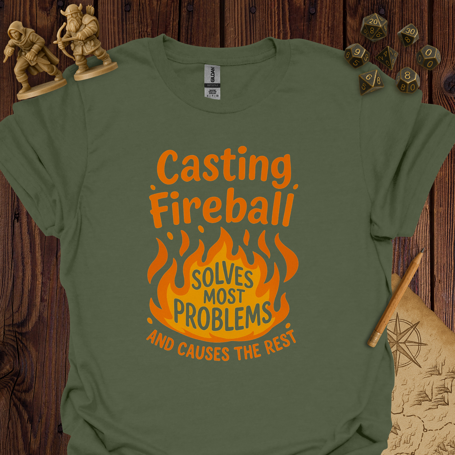 Casting fireball