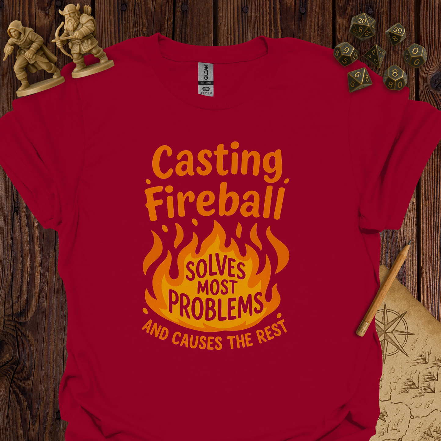 Casting fireball